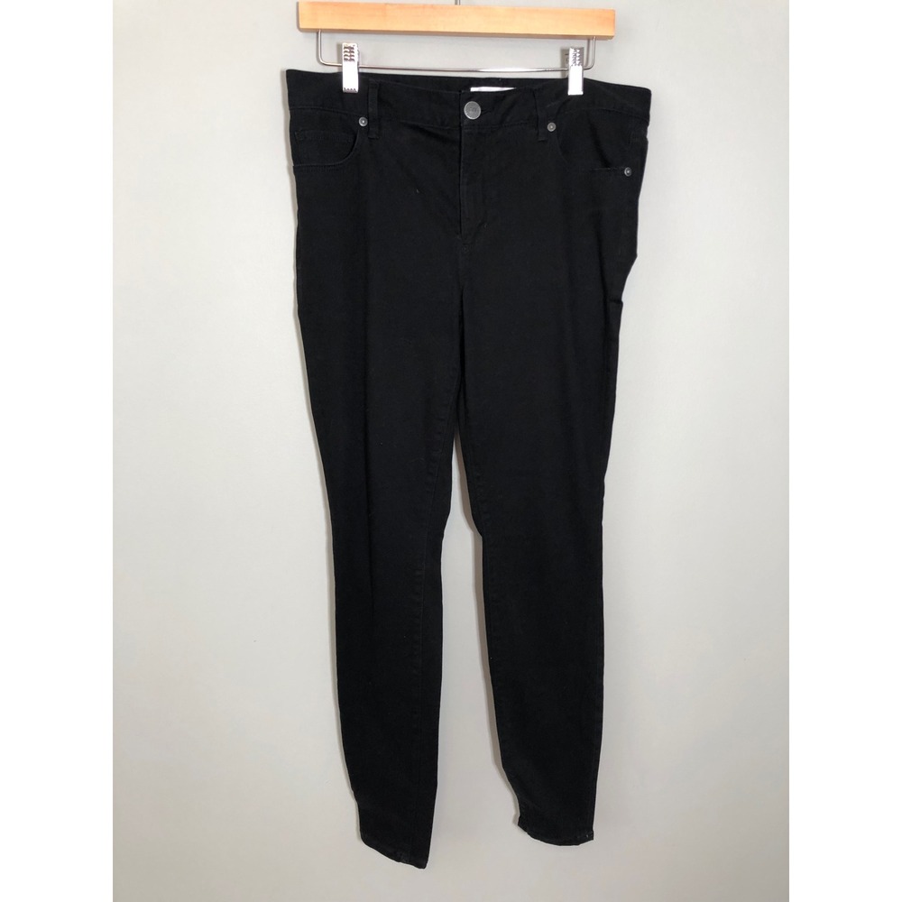 Ann Taylor Loft Legging Pants Women 10 Black Slim Fit Stretch 5-Pocket Trousers